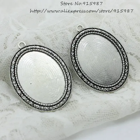 Sweet Bell 3 шт./комплект античная серебряная металлическая Камея 40*54 мм (диаметр 30*40