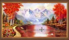 2017 новая мозаичная инкрустация картина полный кубик дрель искусство Алмазная вышивка пейзаж водопад и Радуга вышивка крестиком