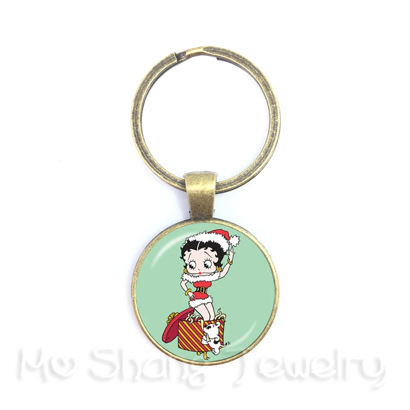 25 мм круглый стеклянный кабошон ручной работы Betty Boop брелок для Fridends Пряжка для рюкзака лучшие подарки