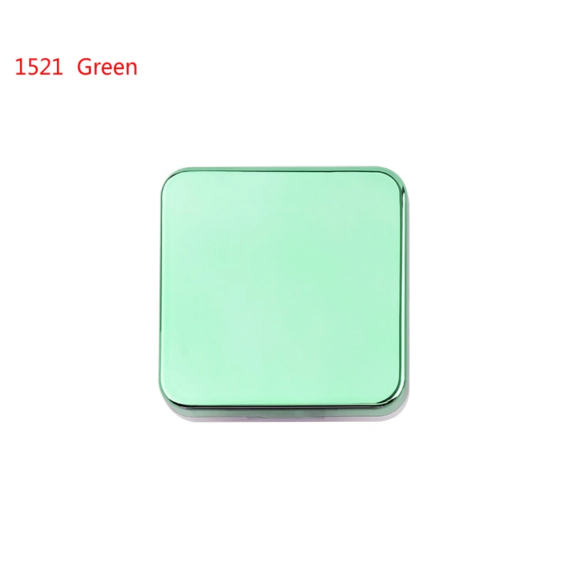 1521 green Цветной чехол для контактных линз с зеркалом, Женская цветная коробка для контактных линз, контейнер для контактных линз, дорожный набор, коробка - Цвет: 1521 green