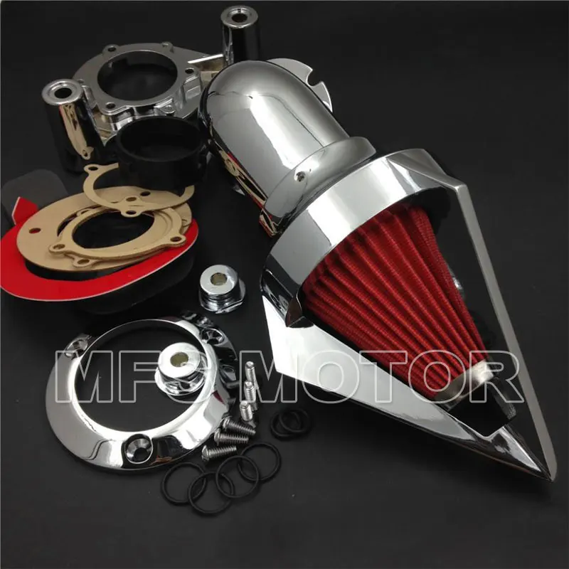 Бесплатная доставка Для Dyna 2008 2012 Electra Glide FLHX Road King хромированный конусный