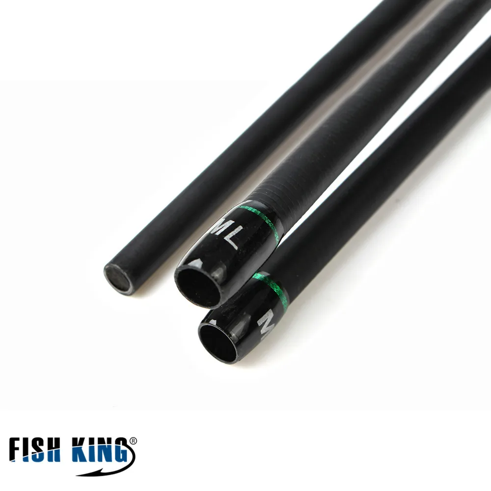 FISH KING карбоновая удочка для заброса приманки 2 4 м секции|2 section|vara de pescaspinner rod |