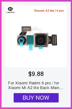 Xiaomi mi A2 Lite задняя Батарея крышка Дверь задняя Корпус чехол Red mi 6 Pro Батарея Крышка батарейного отсека Ремонт запасных Запчасти+ Мощность кнопка регулировки громкости