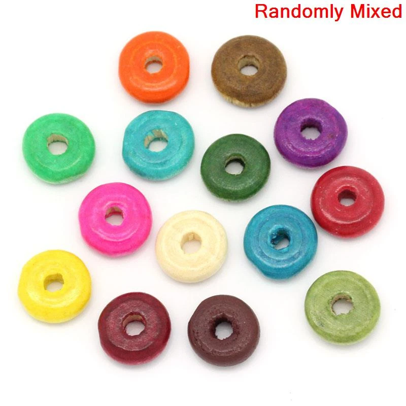 

DoreenBeads 500PCs Mixed Round/ Circle/ Ring Wood Spacer Beads 10mm( 3/8") (B20350), yiwu