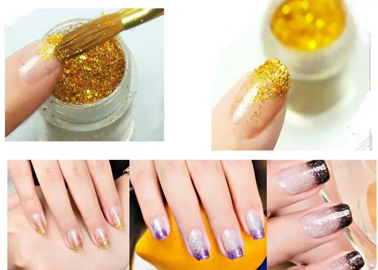 Glitter powder gold glitter powder laser glitter powder nail high temperature resistant glitter powder wholesale