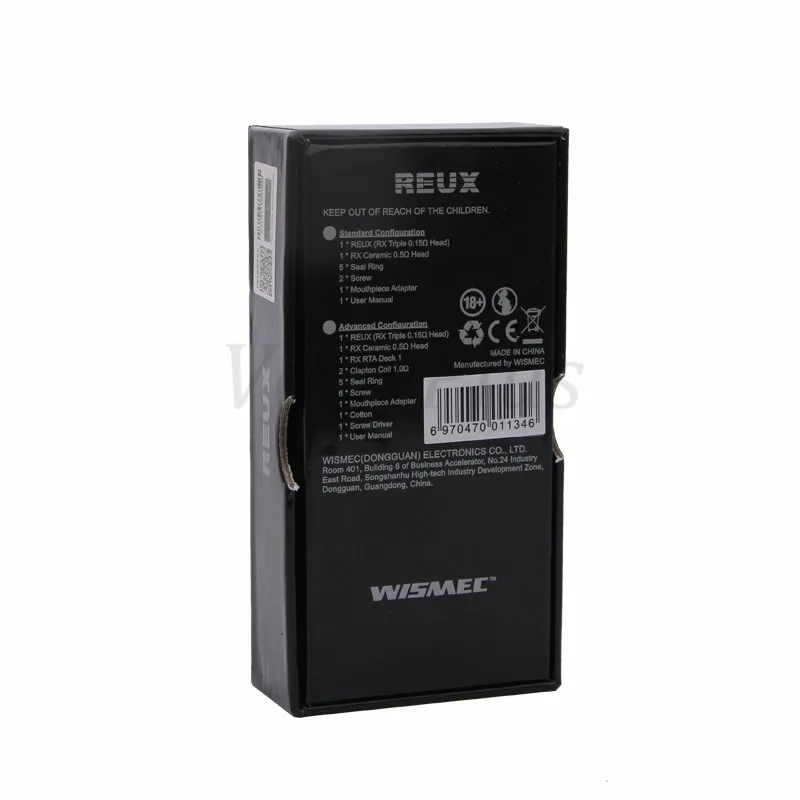 Wismec REUX танк 6 мл распылитель для электронной сигареты Reux простой комплект и