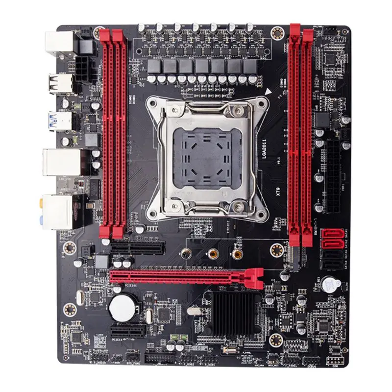X79 LGA2011 E5 2680 v2 USB3.0 USB2.0 SATA3.0 PCI-E NVME M.2 SSD процессор 64 г материнская плата