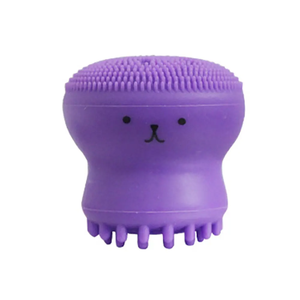 Purple Дропшиппинг Губка 4 цвета щетка для чистки лица Мода основной очиститель лица массаж Красота кожа для очистки - Цвет: Purple