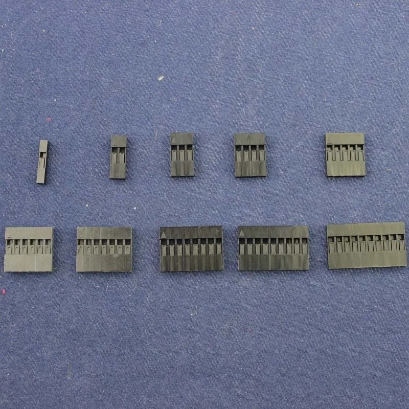 100 шт набор Dupont с коробкой 1 P/2 P/3 P/4 P/5 P/6 P/7 P/8 P/9 P/10 Pin Корпус пластиковая оболочка Клеммная перемычка соединитель