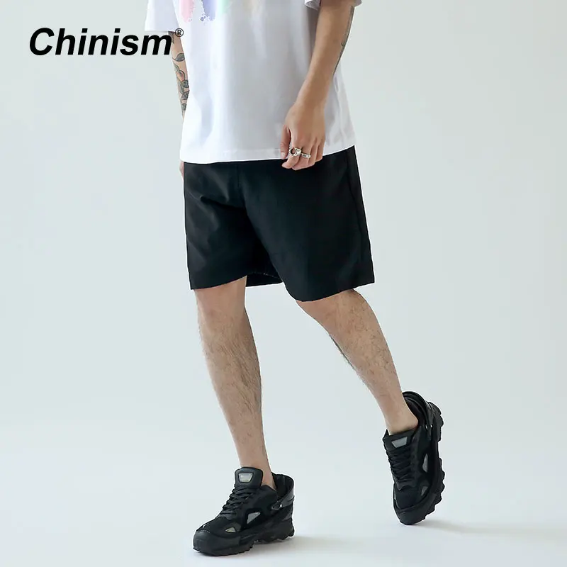 CHINISM летние классические повседневные мужские пляжные шорты черные для
