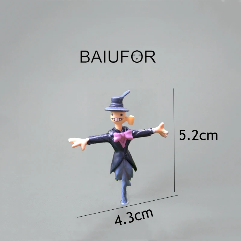 BAIUFOR Miniatures &amp Figurines Scarecrow Cartoon Figure DIY Micro Landscape Ornament Fairy Garden Decoration Terrarium Miniature | Дом и