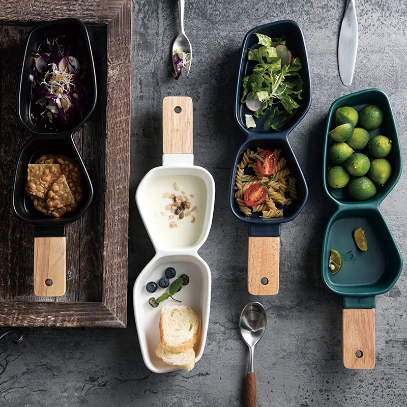 Скандинавская посуда керамическая многофруктовая чаша гостиничный креативный