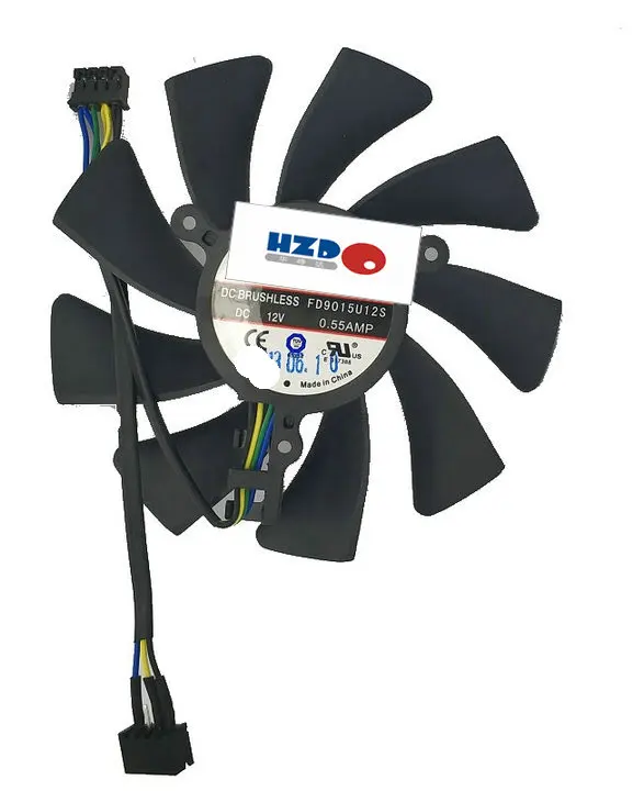 HZDO Бесплатная доставка Новый оригинальный HD7770 7750 R7 260X 2G FD9015U12S охлаждающий