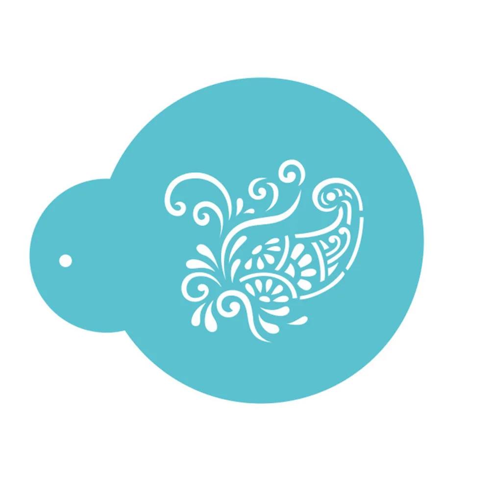 Цветочный тотем торт печенье трафареты сахар глазурь шаблон Strew Pad Пыльник Спрей