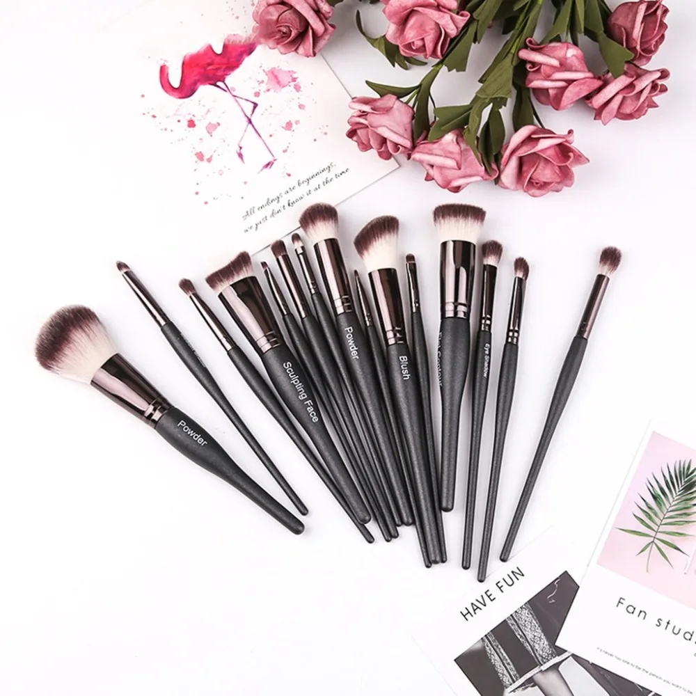 

15 Pcs Makeup Brush set of brushes for makeup Tools makeup brushes Toiletry Kit Wool beauty Make Up Brush Set professional