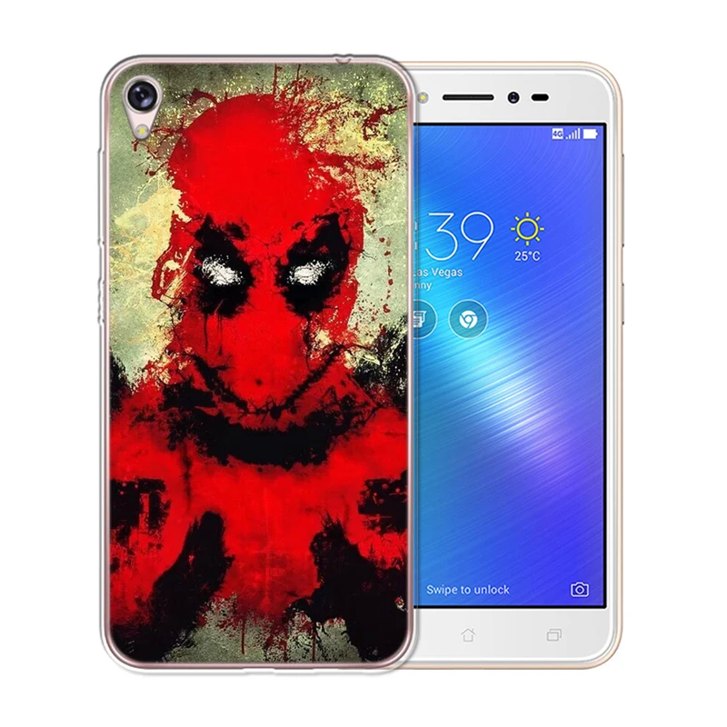 Чехол для телефона с изображением Человека-паука и кота Дэдпула Asus Zenfone Live ZB501KL Max 3