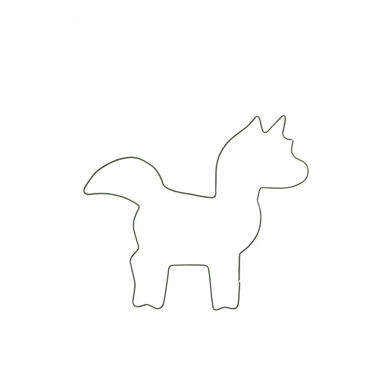 Резак для печенья из нержавеющей стали персикового цвета в виде пони форма