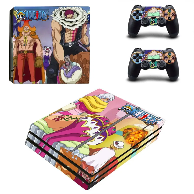 Аниме PS4 Pro стикер кожи s Play станция 4 Pro one piece Наклейка для sony Playstation 4 Pro консоль и два контроллера