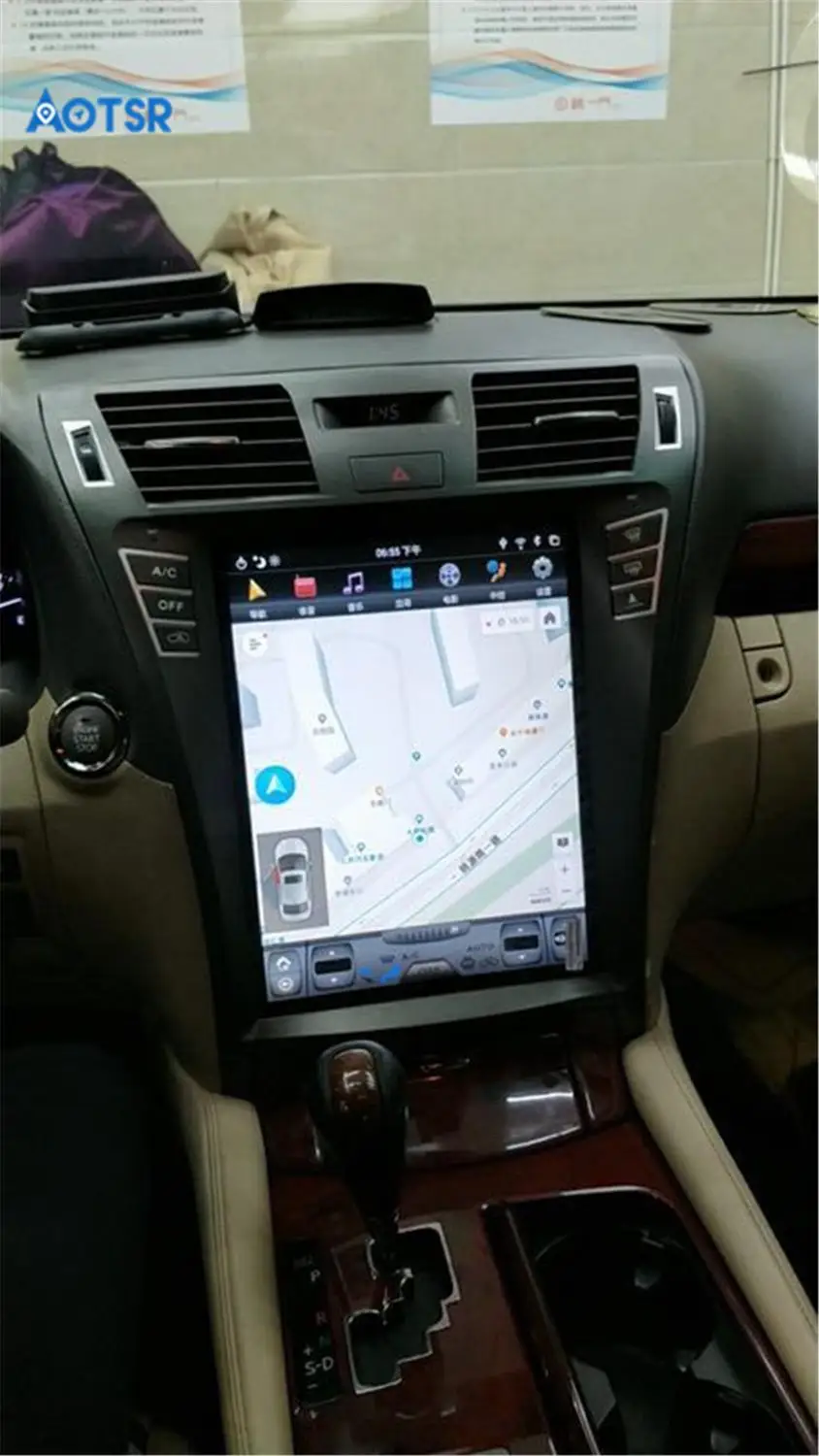 Автомобильный GPS навигатор в стиле Tesla на Android 8 1 с 4 граммами без DVD плеера для Lexus