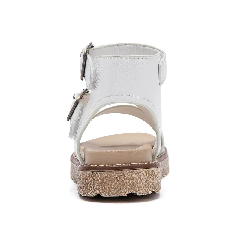 ULKNN Gladiator Girls Sandals Summer Cut-outs Princess Children Shoes Rome High Top Breathable Fashion Kids Sandals For Beach