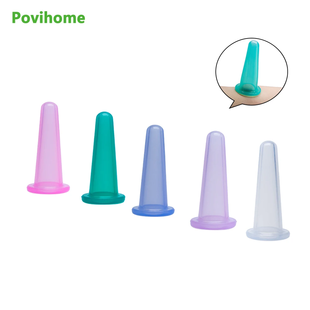 Присоска силиконовые массажные чашки антицеллюлитные для лица и тела терапия