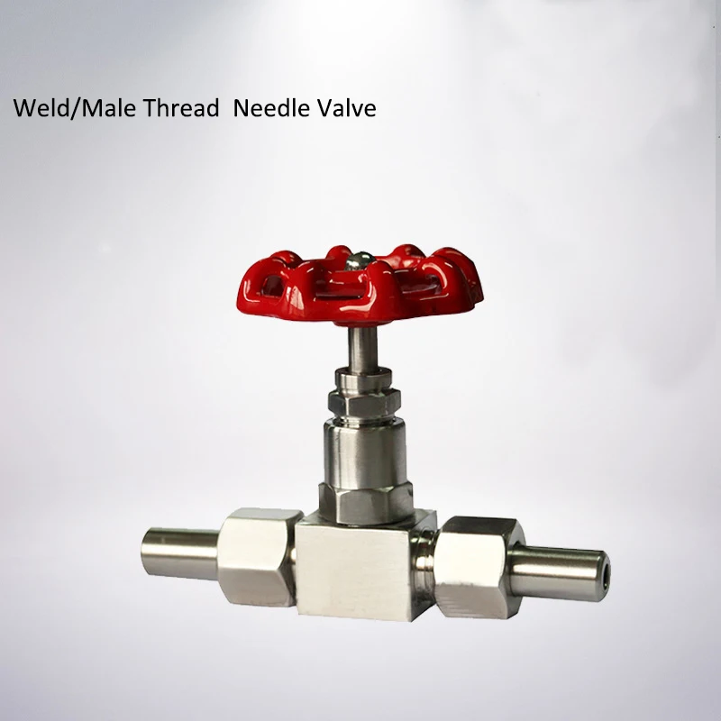 

DN25 DN20 Stainless Steel 316 Welded Needle Valve Flow Control, High Pressure Male Thread Needle Globe Valve