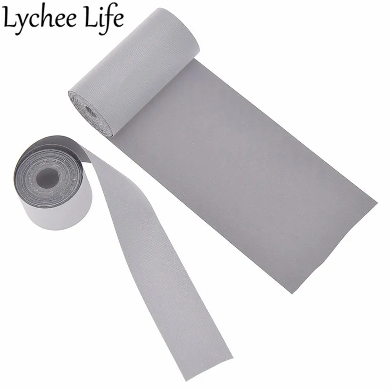 Светоотражающая лента Lychee Life, флуоресцентная ткань из синтетического волокна, сделай сам, ручная работа, Швейные аксессуары для одежды, украшения