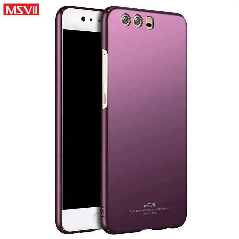 Чехол для Huawei P10 lite брендовый Роскошный чехол MSVII huawei P9 plus жесткий простой из