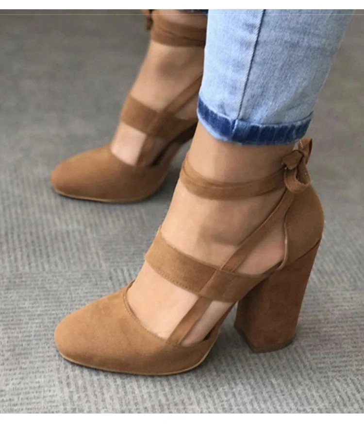 Женские туфли-лодочки; женская обувь на каблуке; Chaussures Femme; летние туфли-гладиаторы на высоком каблуке для вечеринки; свадебные туфли; женская обувь на толстом каблуке; большие размеры 35-43