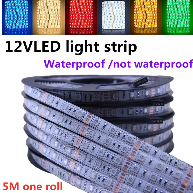 DC12V5050LED световая полоса эпоксидная водонепроницаемая цветная версия телесного