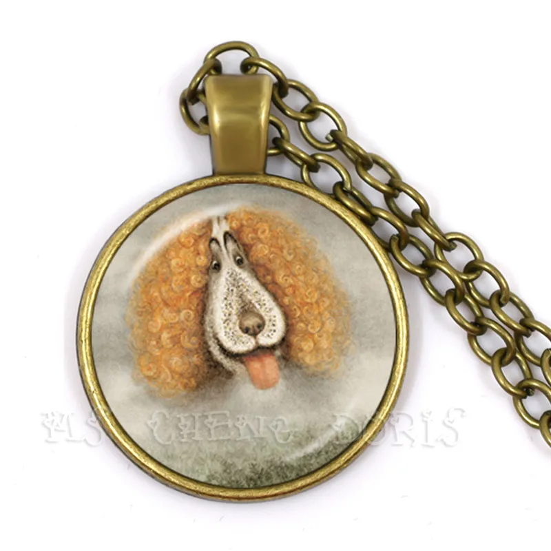 The Hedgehog in the Mist Necklace 25mm Glass Dome Pendant Little In Fog Creative Jewelry For Women Men Kids Gift | Украшения и