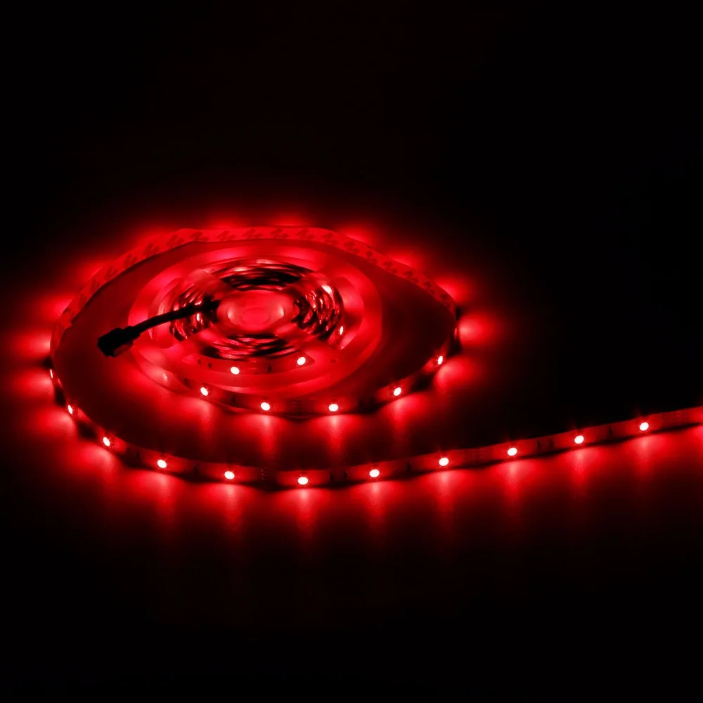 Цветная(RGB) Светодиодные ленты светильник s Фея светильник SMD 5050 5 м 30 светодиодный s/M AC/DC 12V гибкие светодиодные ленты лампы Смарт Браслет для вечерние свадебные туфли, на Рождество, украшение для дома