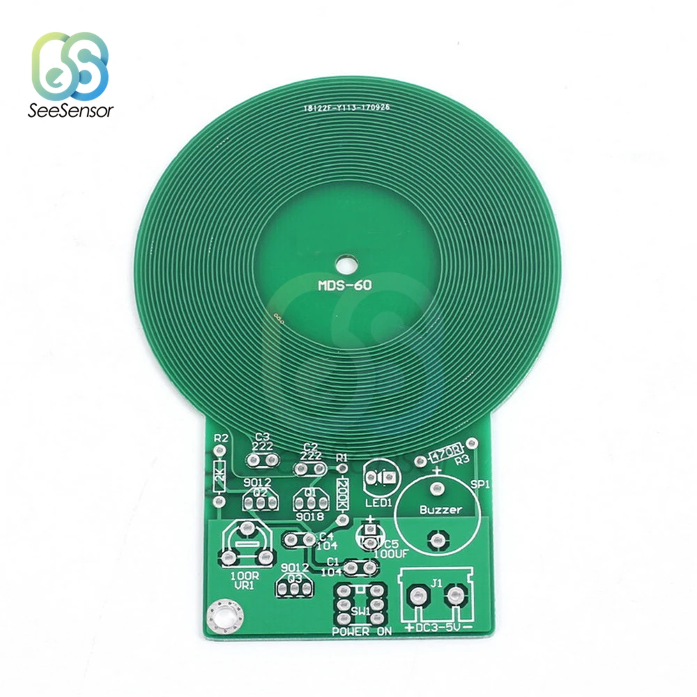 DIY Kit детектор металла Комплект DC 3 V-5 V 60 мм Бесконтактный Сенсор модуль DIY электронные детали металлоискатель электронный комплект
