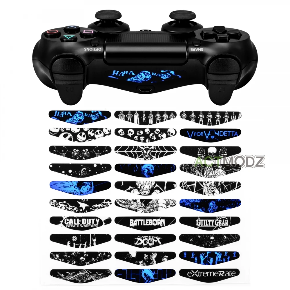 Соул игра Led лайтбар крышка наклейка Кожа Наклейка для PS4 Pro тонкий контроллер|decal