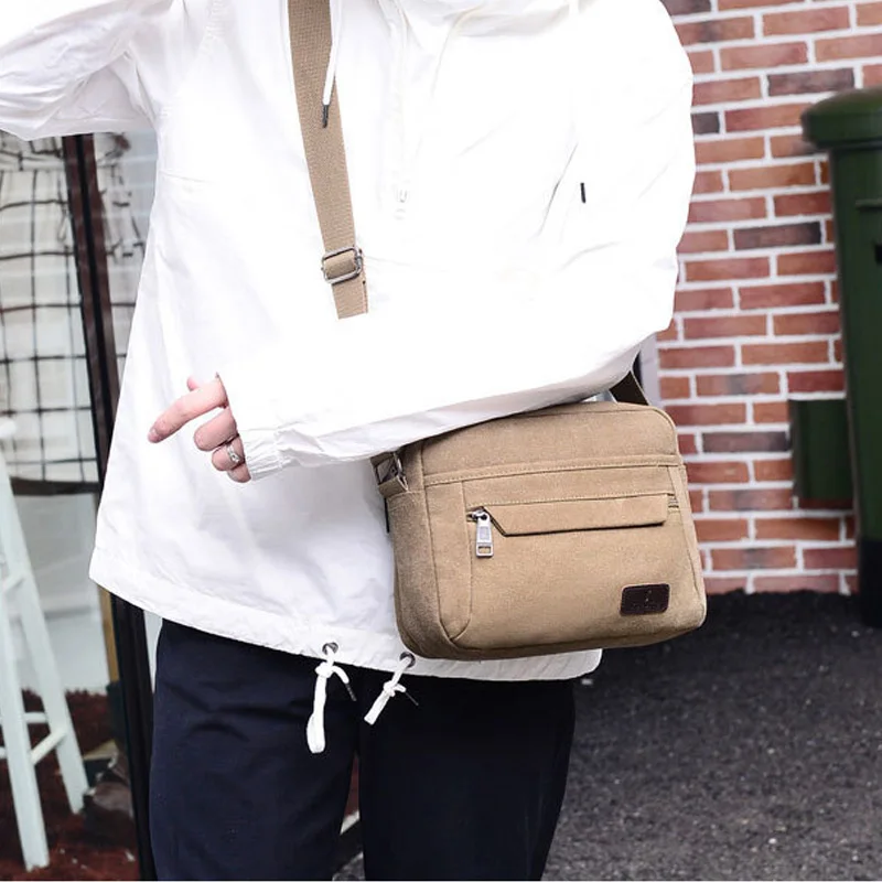 Vintage Messenger Bags Canvas Shoulder Bag Fashion Business Crossbody Bolsas Maleta Travel Handbag Sacoche Homme Marque Luxe |