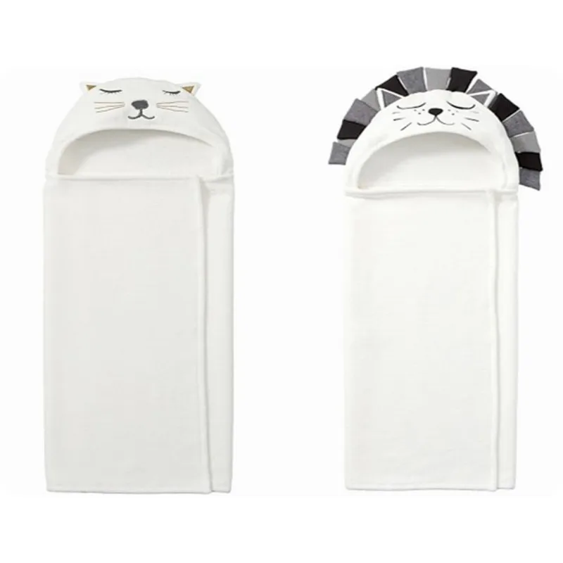 Накидка из хлопка для маленьких мальчиков и девочек банное полотенце