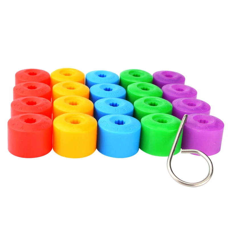 NS модифицировать ремонт шин 20 шт красочные колесные гайка с болтом Защитная