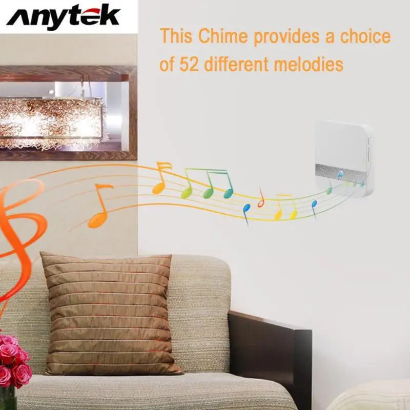 Anytek B30 беспроводной WiFi домофон видео дверной звонок камера+ B10 дверной звонок приемник набор дверной Звонок камера Wifi видео ночное видение