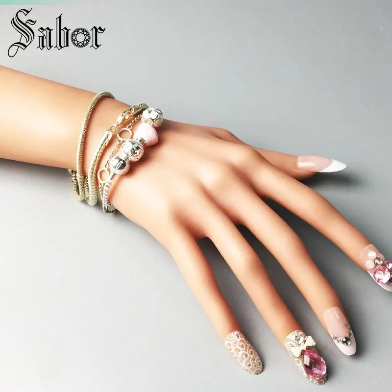 Браслеты thomas бусины в форме сердца цепочка из звеньев лотоса модные ювелирные