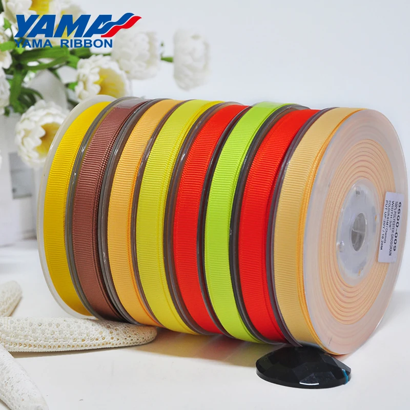 YAMA 50 57 63 75 89 100 мм 100 ярдов/партия Green Series, атласная лента для платье своими руками аксессуар дома свадьба