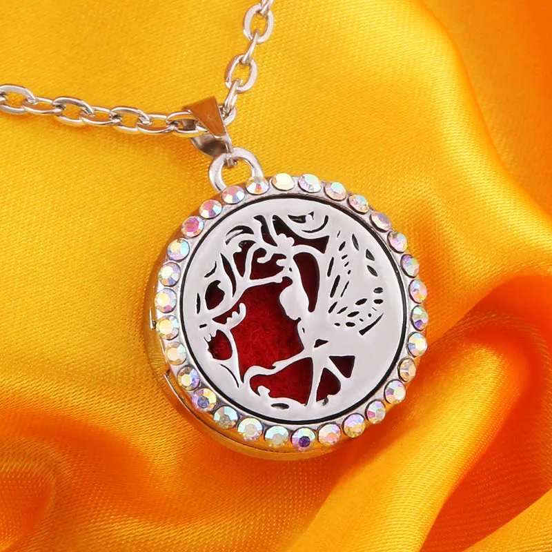 16 Новинка стильная подвеска с искусственными бриллиантами для эфирных масел