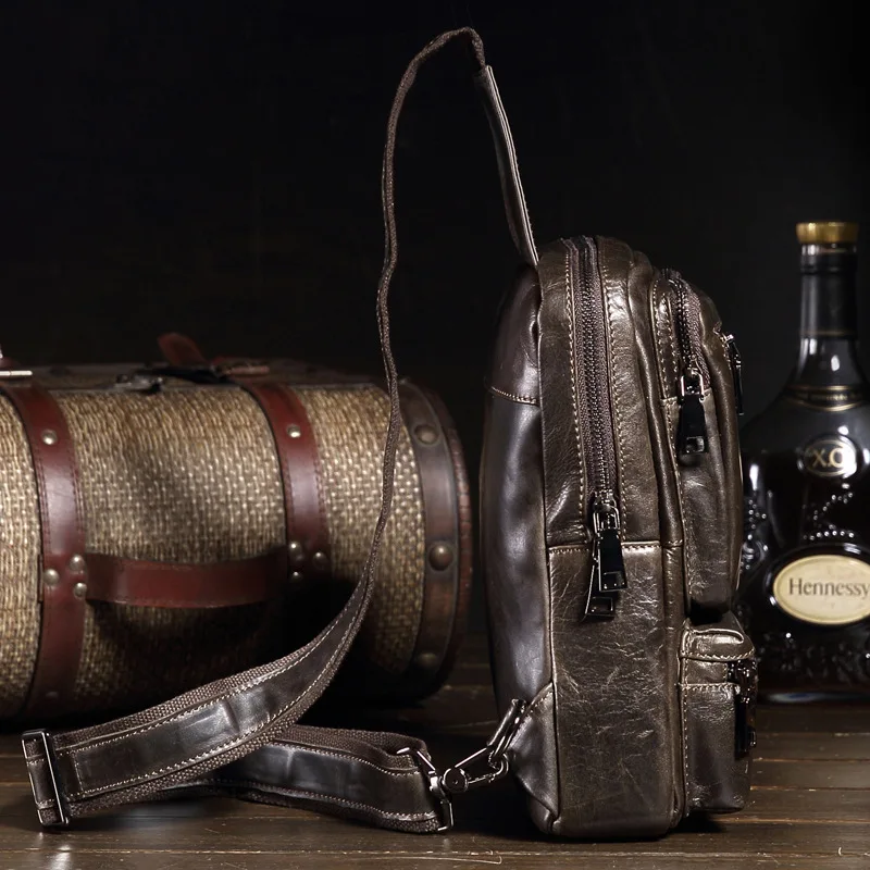 Новая модная мужская сумка из натуральной кожи брендовые винтажные сумки через