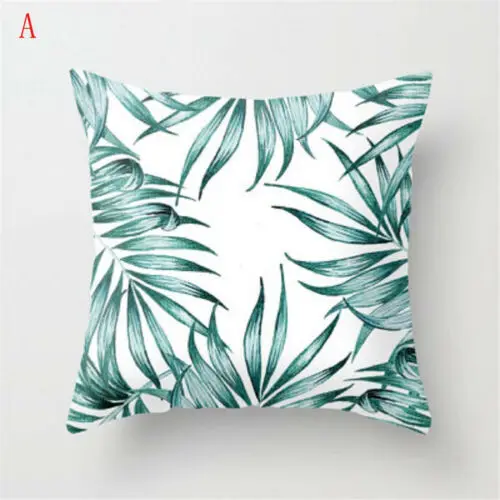 Мягкая Наволочка для подушки 8 видов с тропическими растениями зелеными листьями