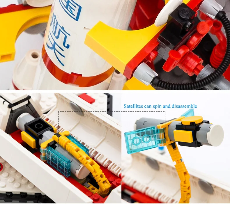 Spaceport космический челнок блоки 679 шт. Кирпичи Строительные Наборы Классические