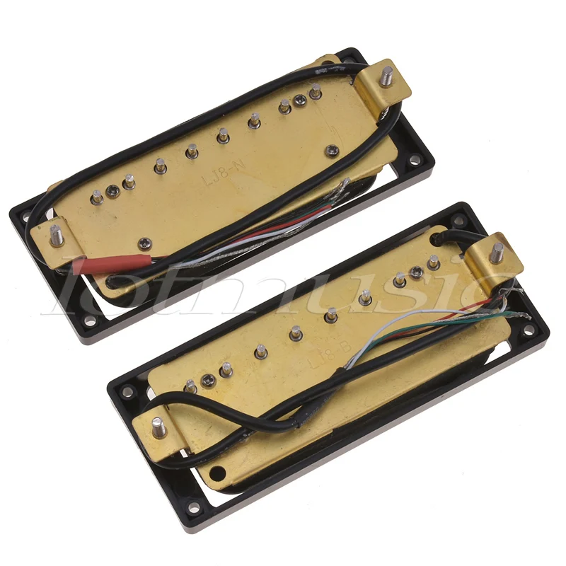 8 струн пикап хамбакер двойная катушка электрогитара Запчасти Аксессуары мост