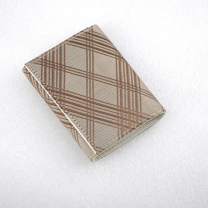 AQCASE деловой холщовый кошелек мужской короткий молодой супер тонкий с поперечным