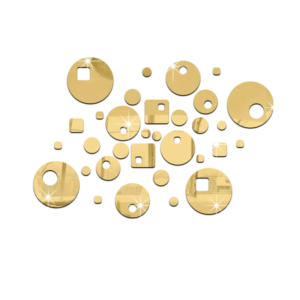 Настенные зеркальные наклейки Funlife для самостоятельного изготовления украшение