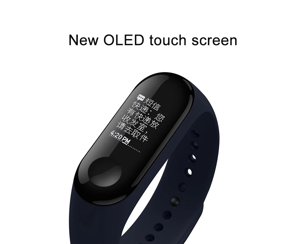 Xiaomi mi Band 3 Смарт фитнес-трекер для измерения сердечного ритма шагомер Xiaomi mi Band 3 браслет с OLED Xiao mi Band 3