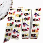 Лента с принтом летучая мышь для Хэллоуина, 16 мм, складная эластичная лента для украшения сделай сам, материалы ручной работы, аксессуары для украшения, 58 дюйма, 10 ярдов