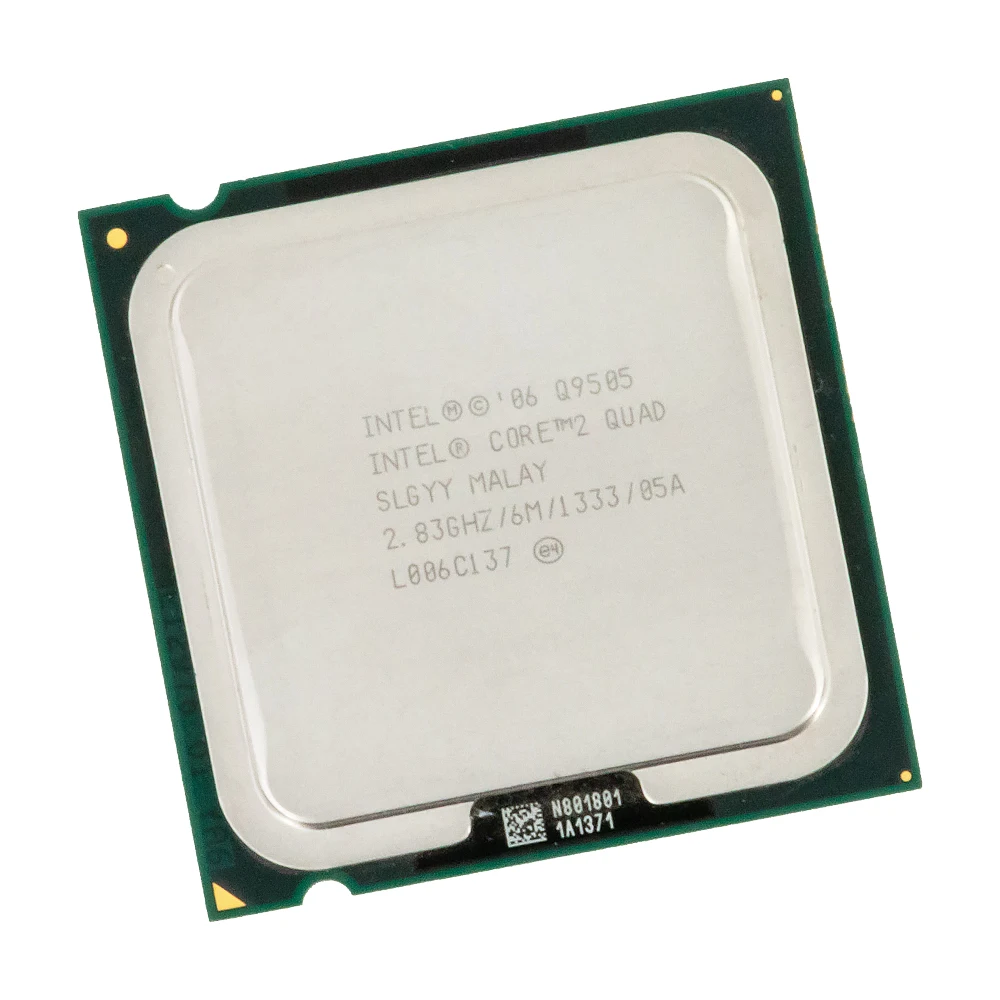 Intel Core 2 Quad Q9505 настольный процессор четырехъядерный 83 ГГц 6 Мб кэш FSB 1333 LGA 775 9505 б/у